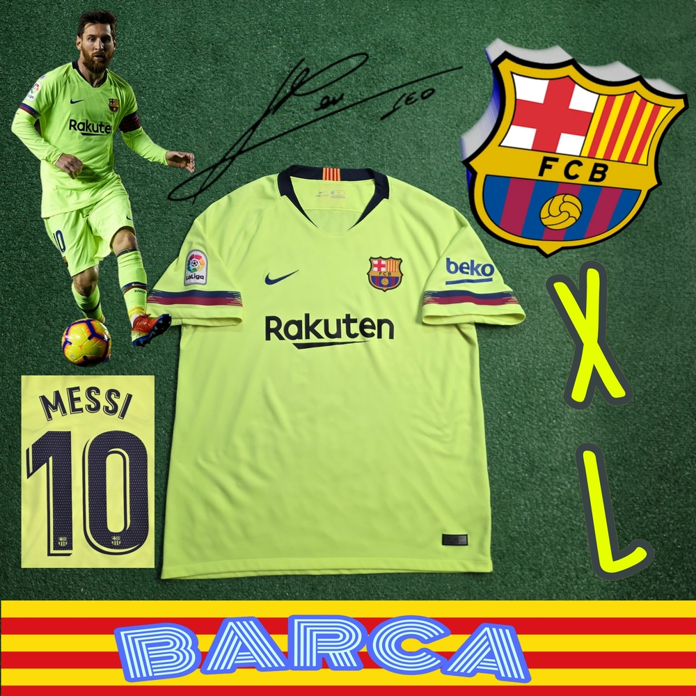 Nike FC Barcelona Neon Yellow Men’s Jersey